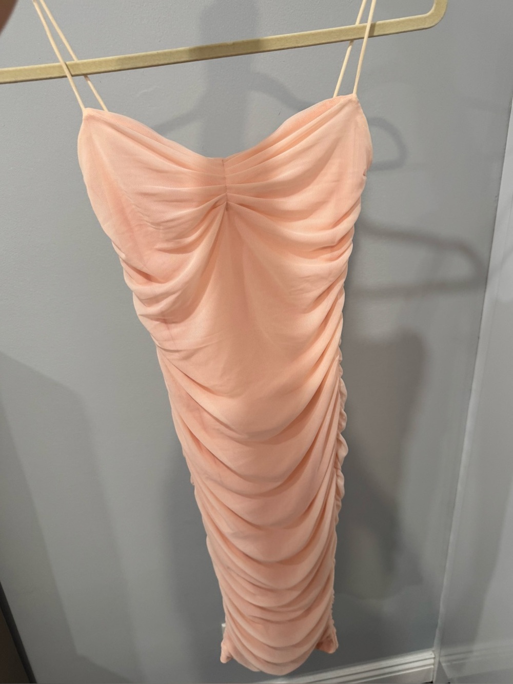 Pink Ruched Dress